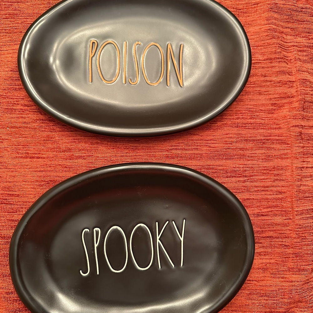 Rae Dunn Artisan Collection Black Plate